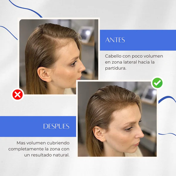 🔥KIT-TOPPIK™ – Fibra Capilar 3 en 1: Volumen Instantáneo + Aplicador + Peine Delimitador