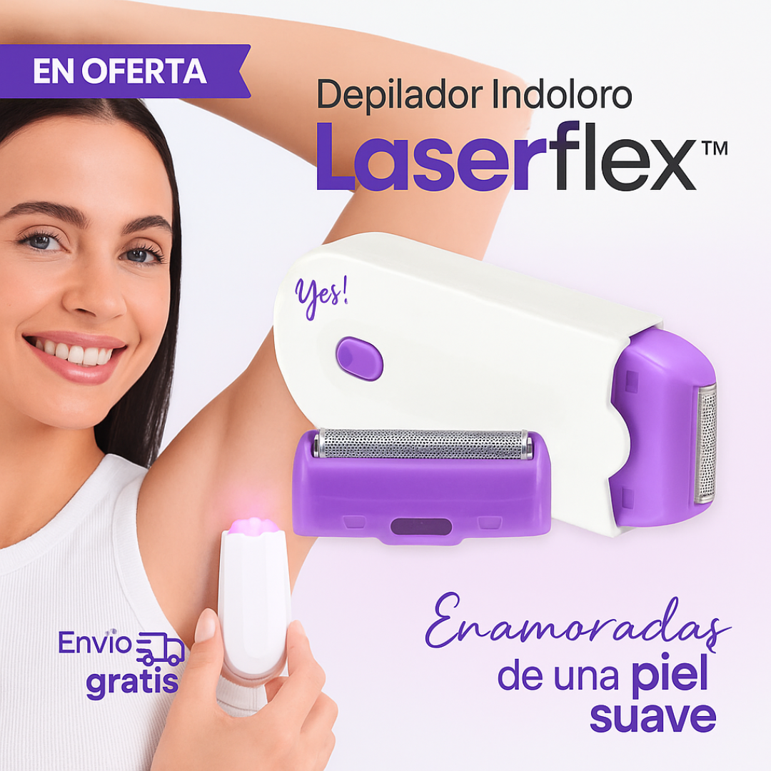 Depiladora Indolora 2 en 1 - LaserFlex™