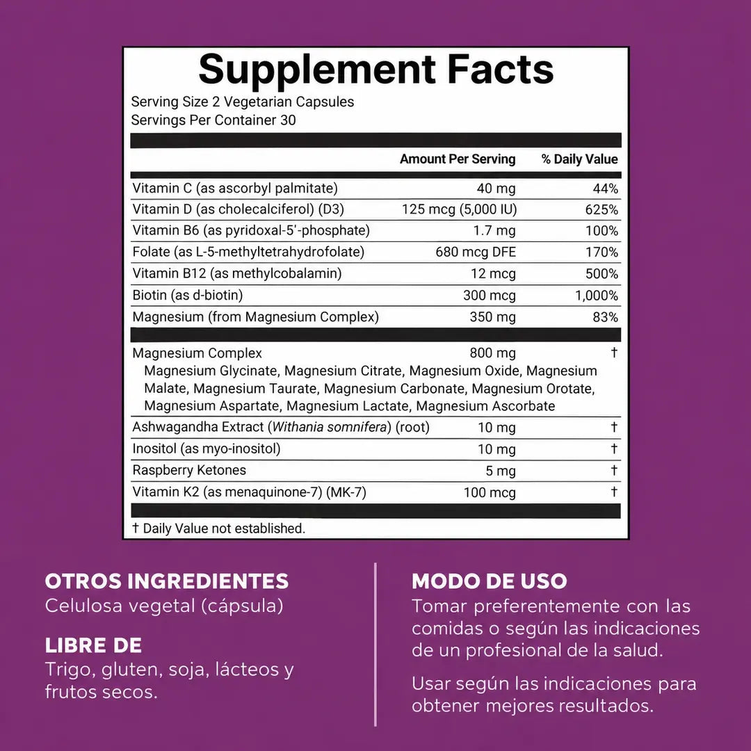 Micro Ingredients® Magnesium Complex 20 en 1 | Fórmula Completa