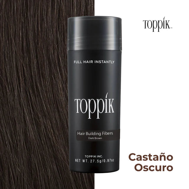 Toppik™ – Fibra Capilar 3 en 1: Instantáneo, Natural y Duradero