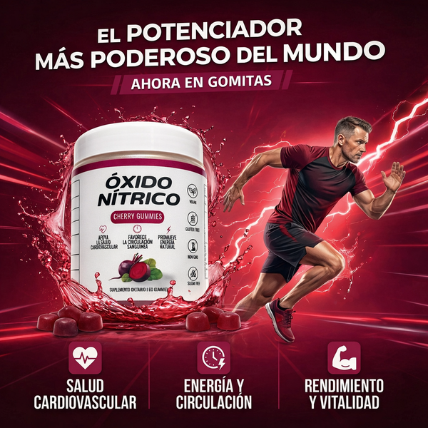 Óxido nítrico en Gomitas | Sabor fresa