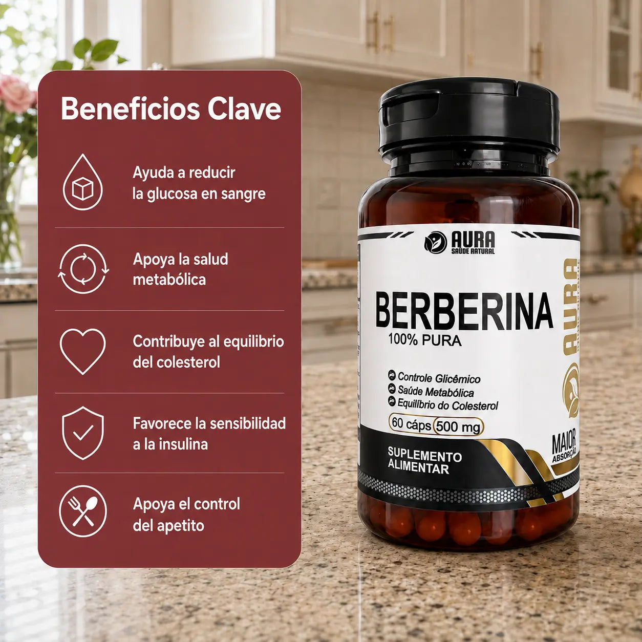 AURA® Berberina 1000mg