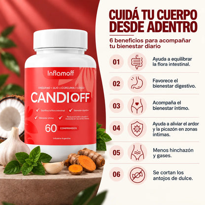 Inflamoff® CANDIOFF® – Bienestar Digestivo y Equilibrio Intestinal