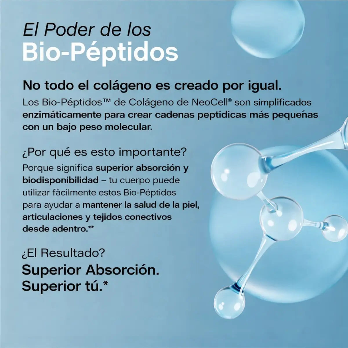 ®NEOCELL Colágeno Bio-Péptidos + Proteína | 300 Gr