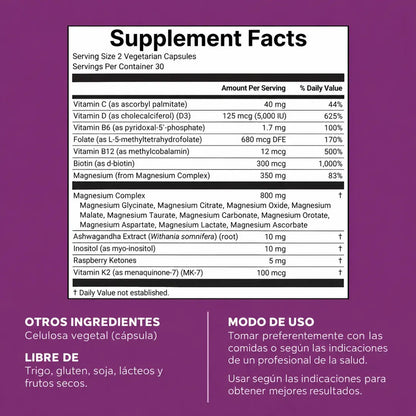 Micro Ingredients® Magnesium Complex 20 en 1 | Fórmula Completa