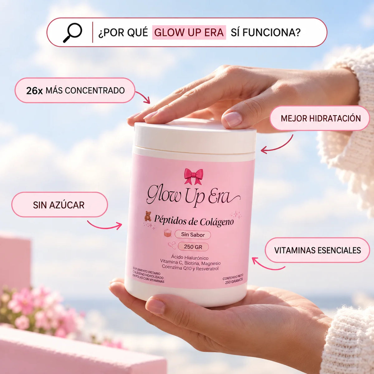 Glow Up Era® – Colágeno Beauty Complex + Ácido Hialurónico