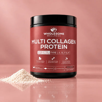 Wholesome Wellness® Multi Collagen Peptides (Tipo I II III V X)