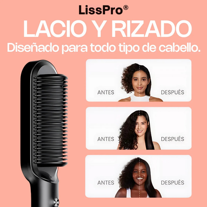 LissPro® - Cepillo Alisador Iónico 2 en 1