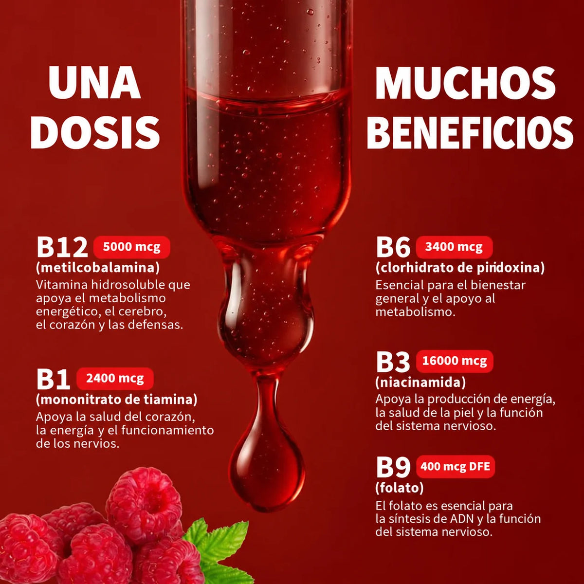 Nusava® Complejo de Vitamina B (B12 B6 B1) - 30ML