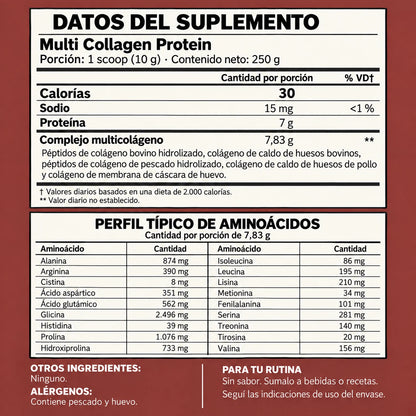 Wholesome Wellness® Multi Collagen Peptides (Tipo I II III V X)